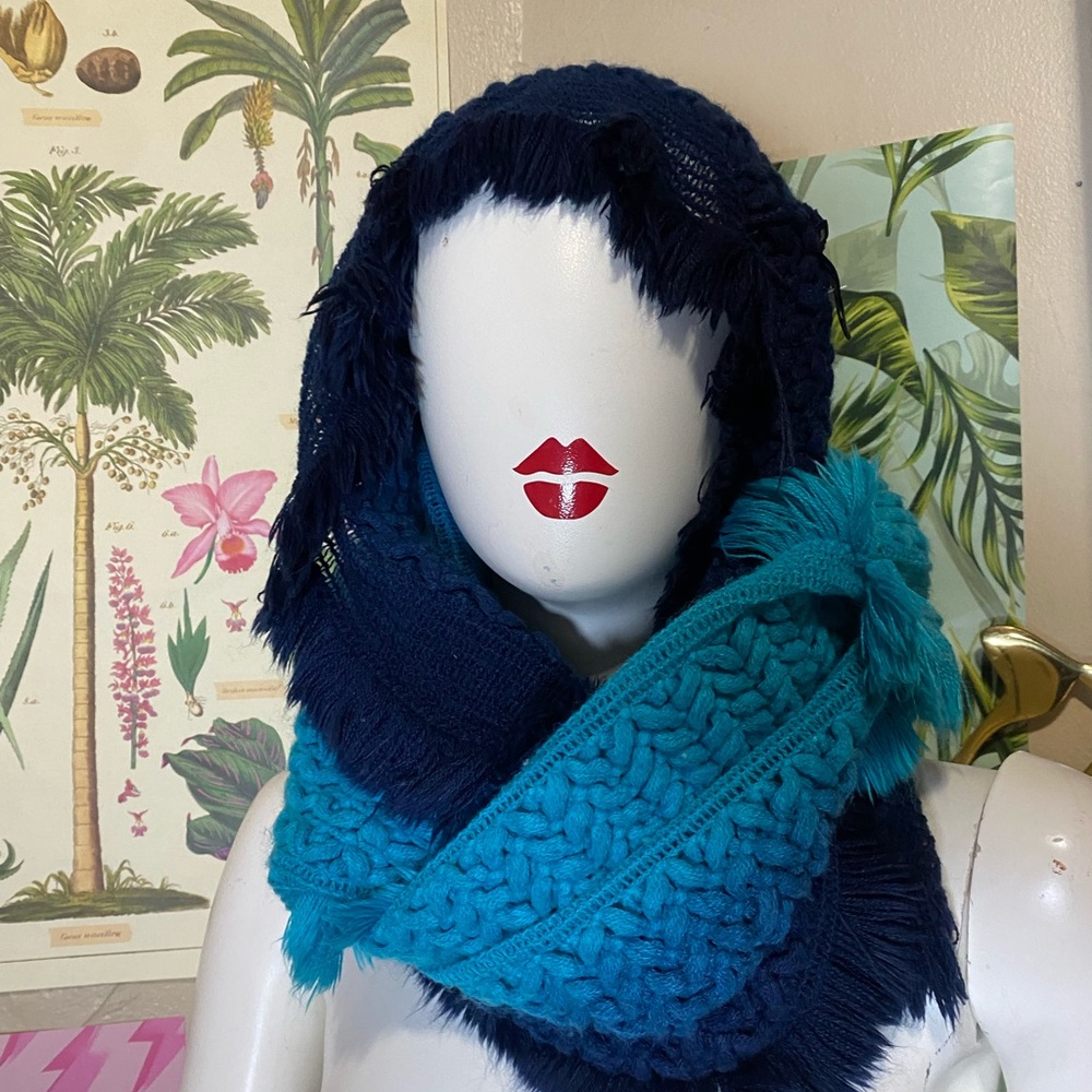 Blue and Teal Women's Scarf